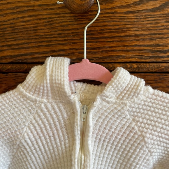 Vintage waffle zip onesie for newborn - Picture 3 of 5